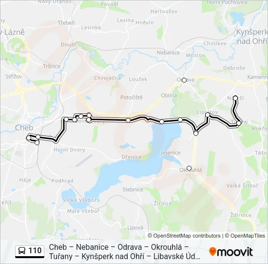 110 Bus Line Map