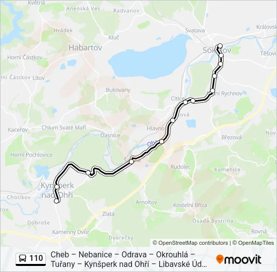 110 Bus Line Map