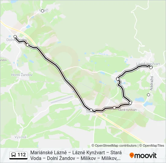 112 Bus Line Map