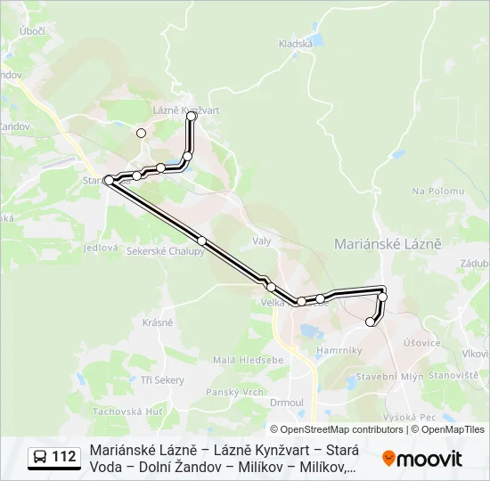 112 Bus Line Map