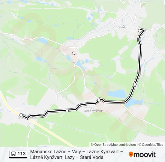 Автобус 113: карта маршрута