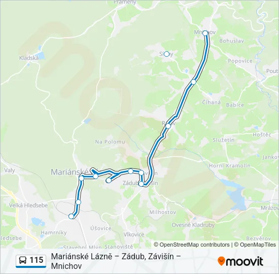 115 Bus Line Map