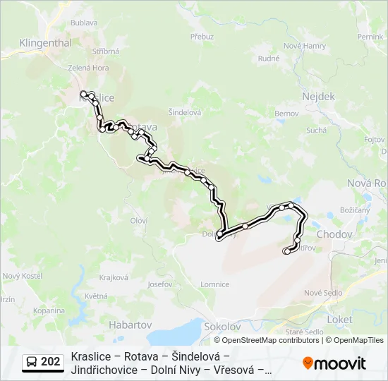 202 Bus Line Map