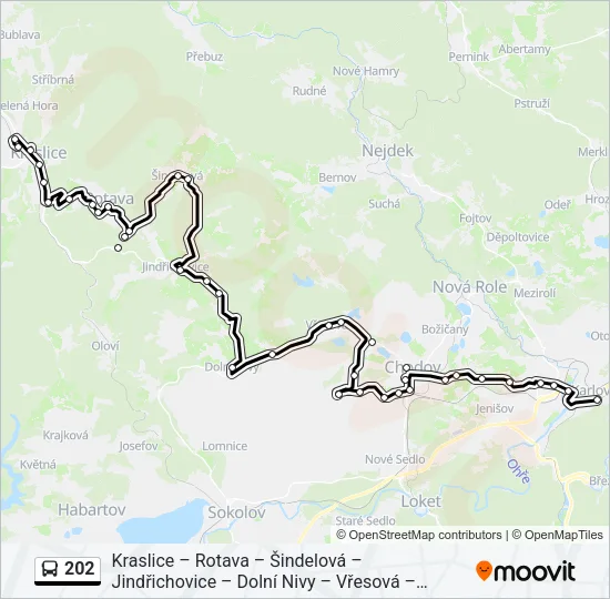 202 Bus Line Map