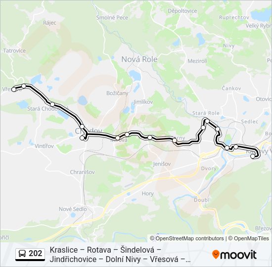 Автобус 202: карта маршрута