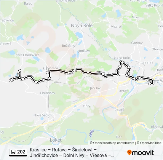 202 Bus Line Map