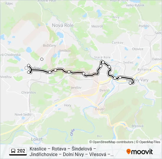 202 Bus Line Map