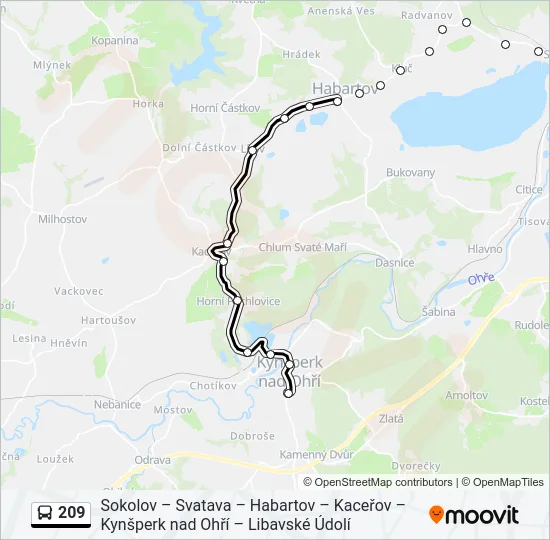 209 Bus Line Map