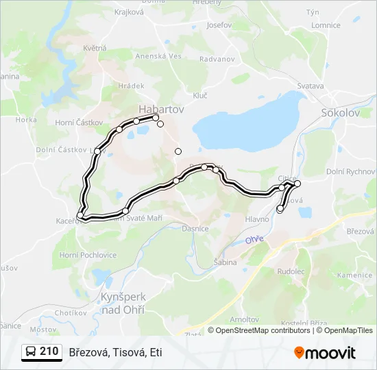 210 Bus Line Map
