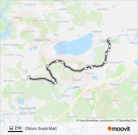 210 Bus Line Map