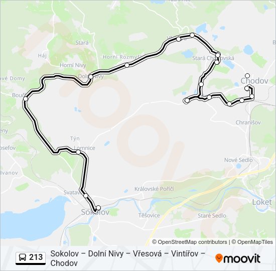 213 Bus Line Map