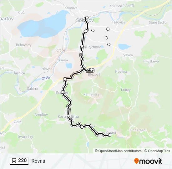 220 Bus Line Map