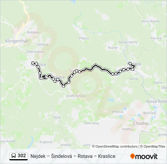 302 Bus Line Map