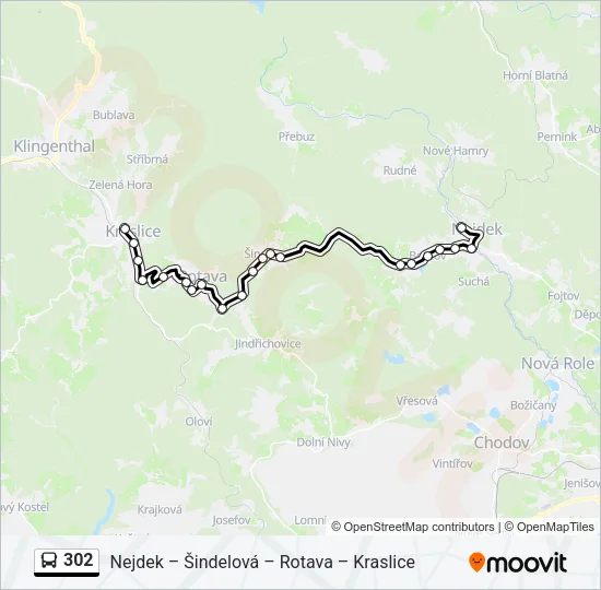 302 Bus Line Map