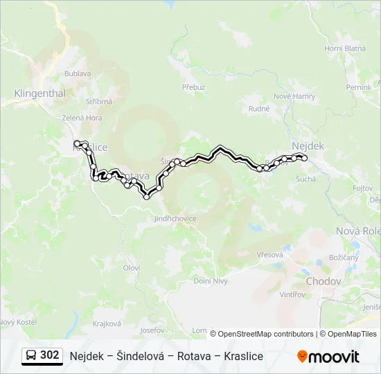 302 Bus Line Map