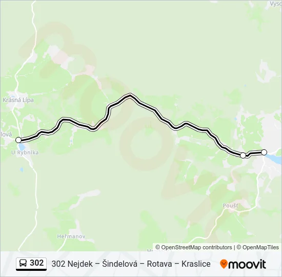 302 Bus Line Map