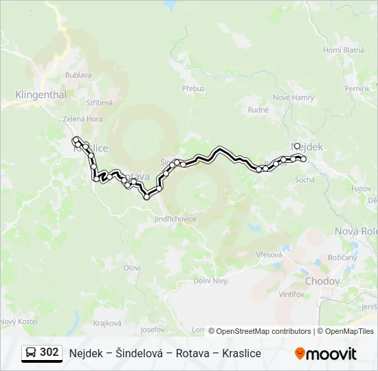 302 Bus Line Map