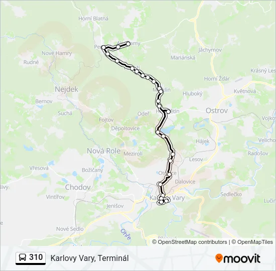 310 Bus Line Map