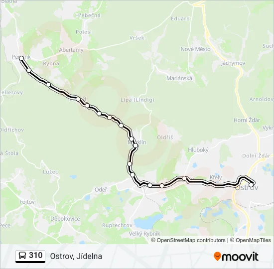 310 Bus Line Map
