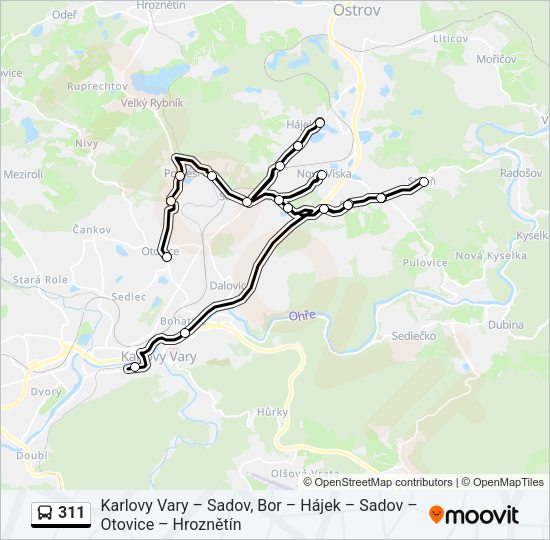311 Bus Line Map
