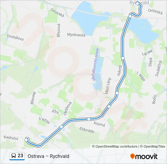 23 Bus Line Map