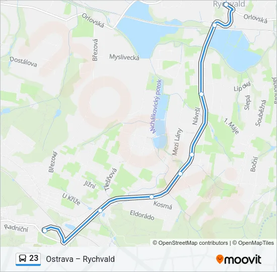 23 Bus Line Map