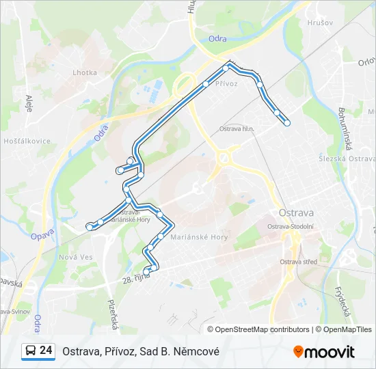 24 Bus Line Map