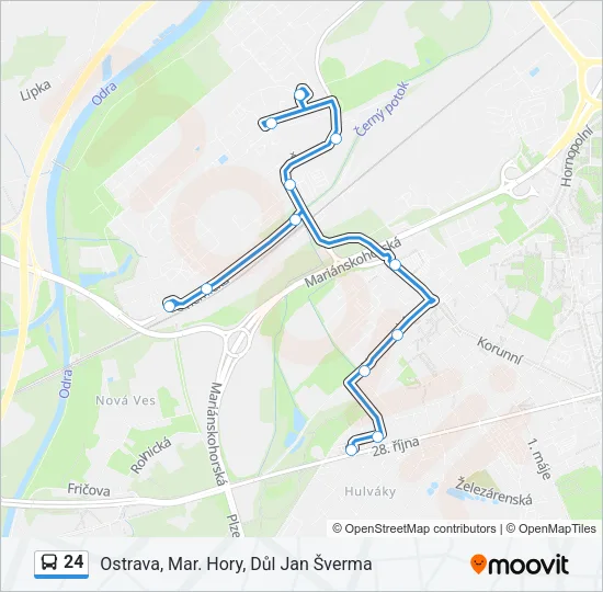 24 Bus Line Map