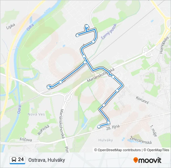 24 Bus Line Map