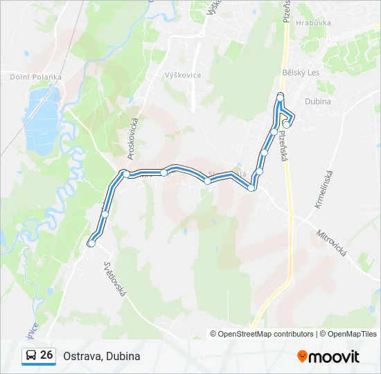 26 Bus Line Map