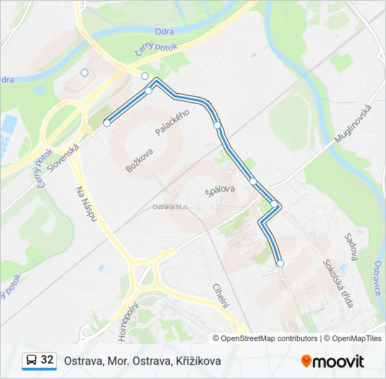 32 Bus Line Map