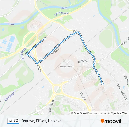 32 Bus Line Map