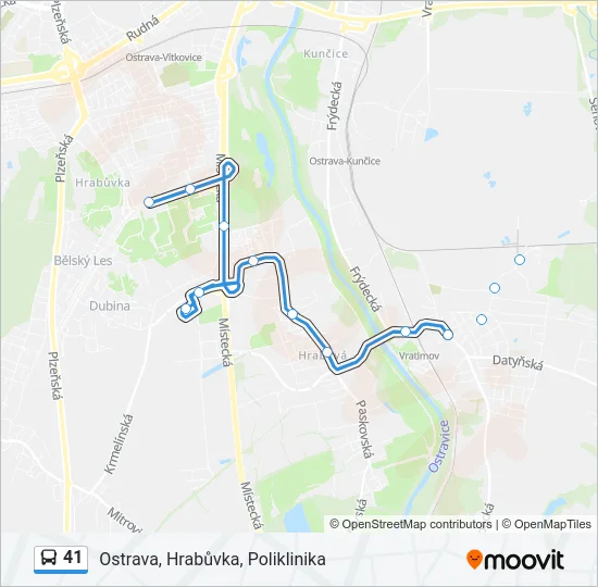 41 Bus Line Map