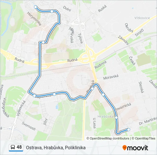 48 Bus Line Map