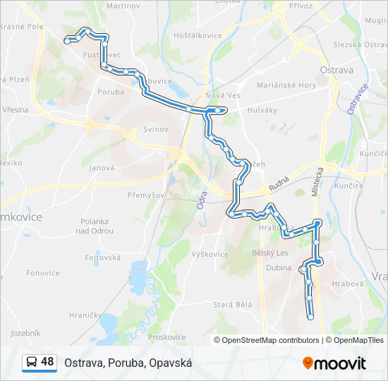 48 Bus Line Map