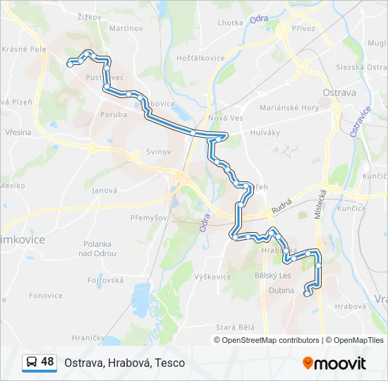 48 Bus Line Map