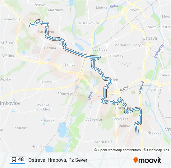 48 Bus Line Map