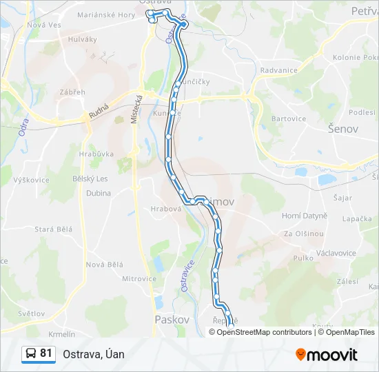 81 Bus Line Map