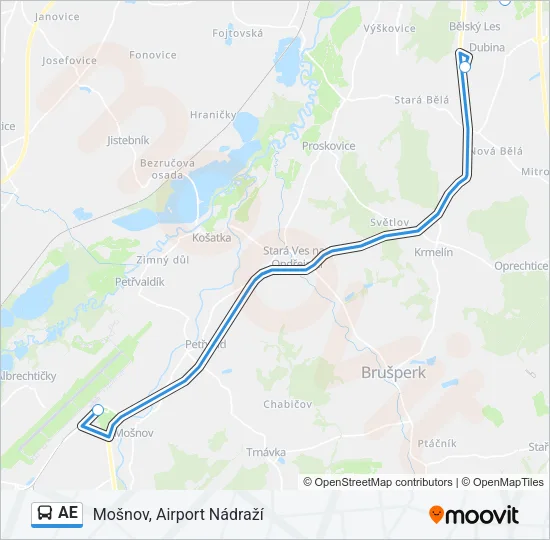 AE Bus Line Map