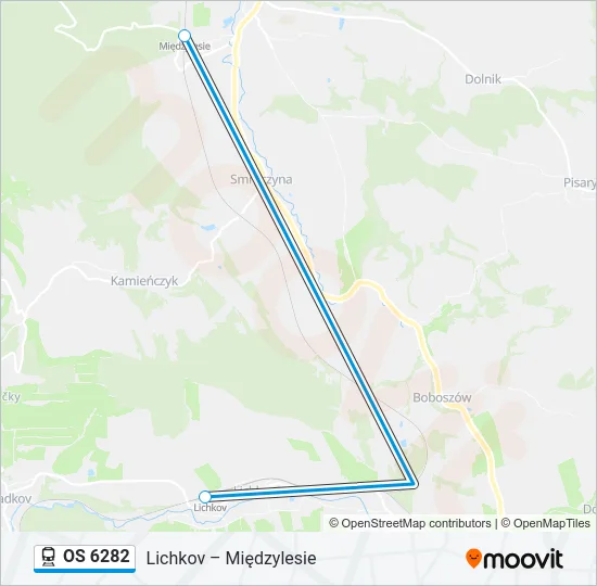 OS 6282 Train Line Map