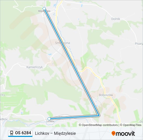 OS 6284 Train Line Map