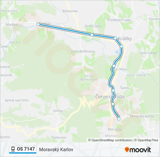 OS 7147 Train Line Map