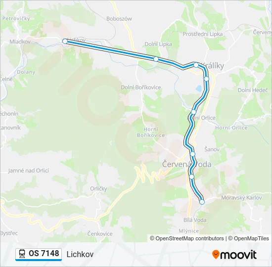 OS 7148 Train Line Map