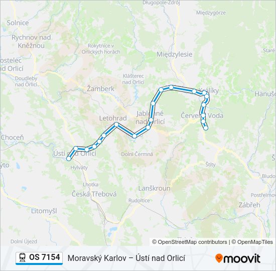OS 7154 Train Line Map