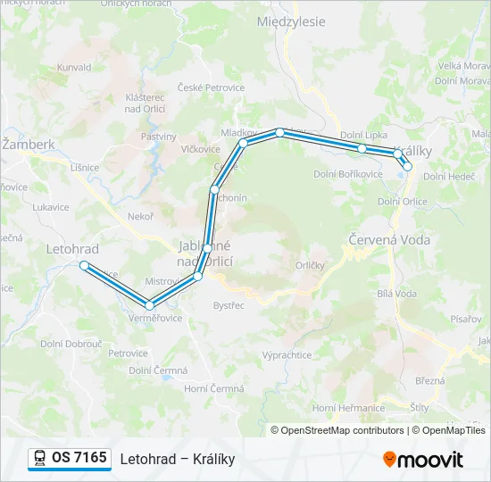 OS 7165 Train Line Map