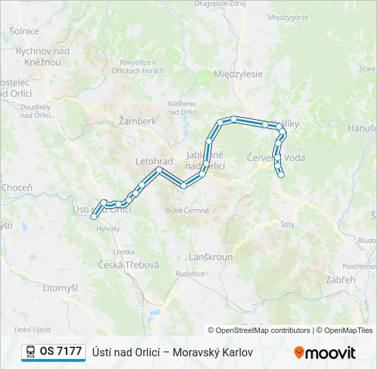 OS 7177 Train Line Map