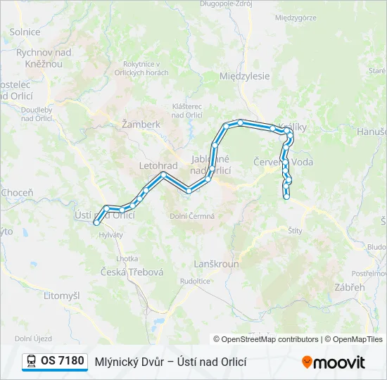 OS 7180 Train Line Map