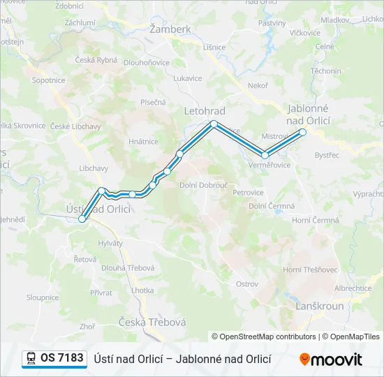OS 7183 Train Line Map