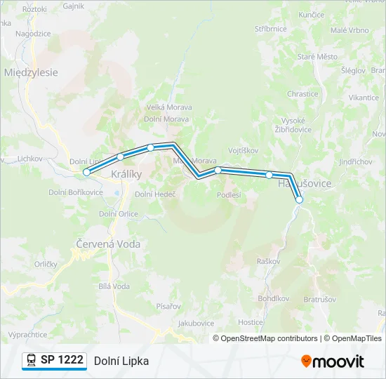 SP 1222 Train Line Map