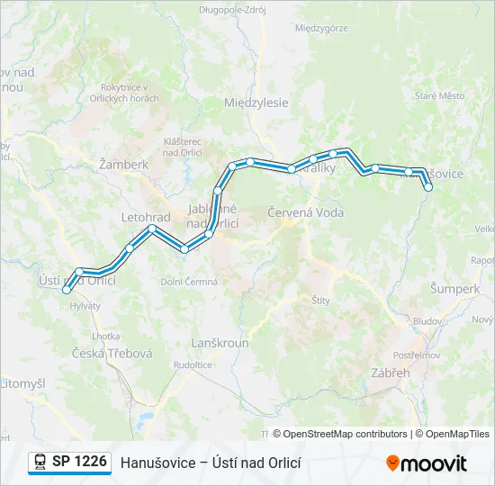 SP 1226 Train Line Map